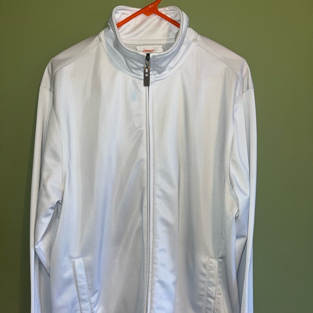 White DKNY XL Mens Jacket